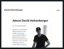 Tablet Screenshot of davidhehenberger.com